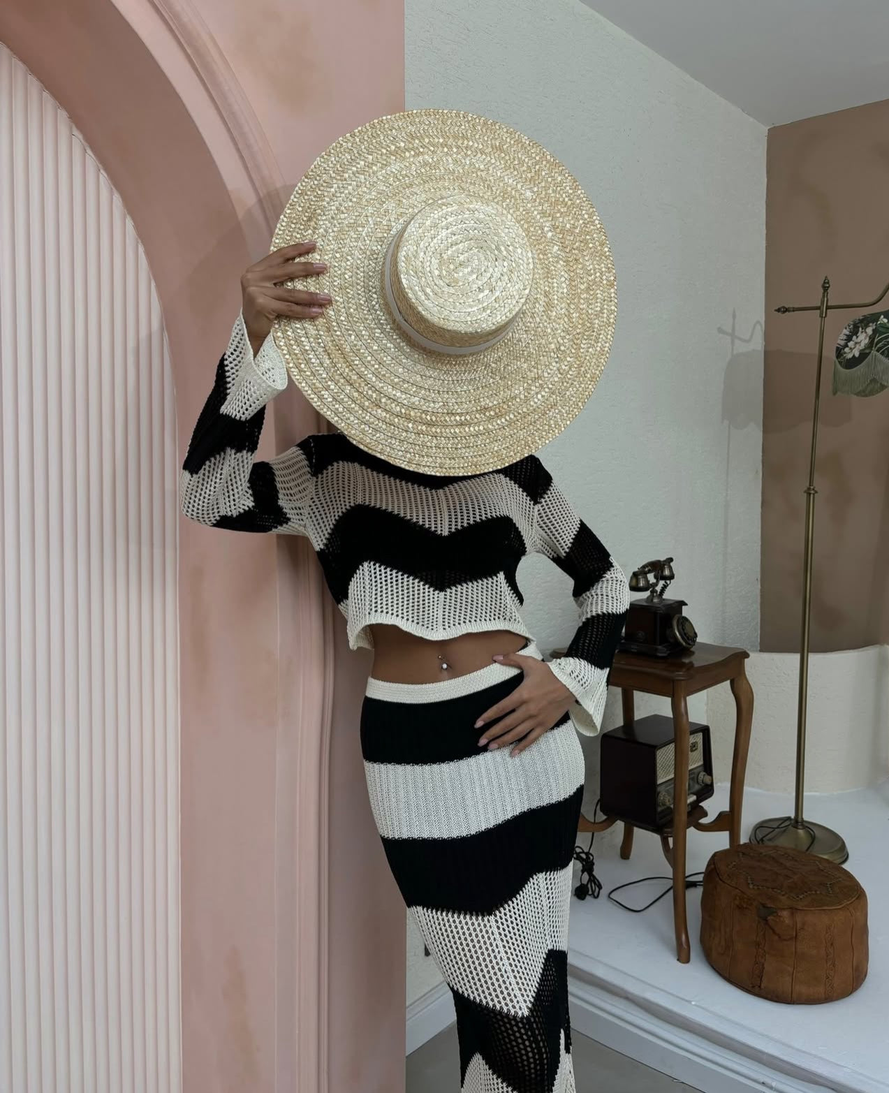 Divamo - Woman Crochet Set - Stripped