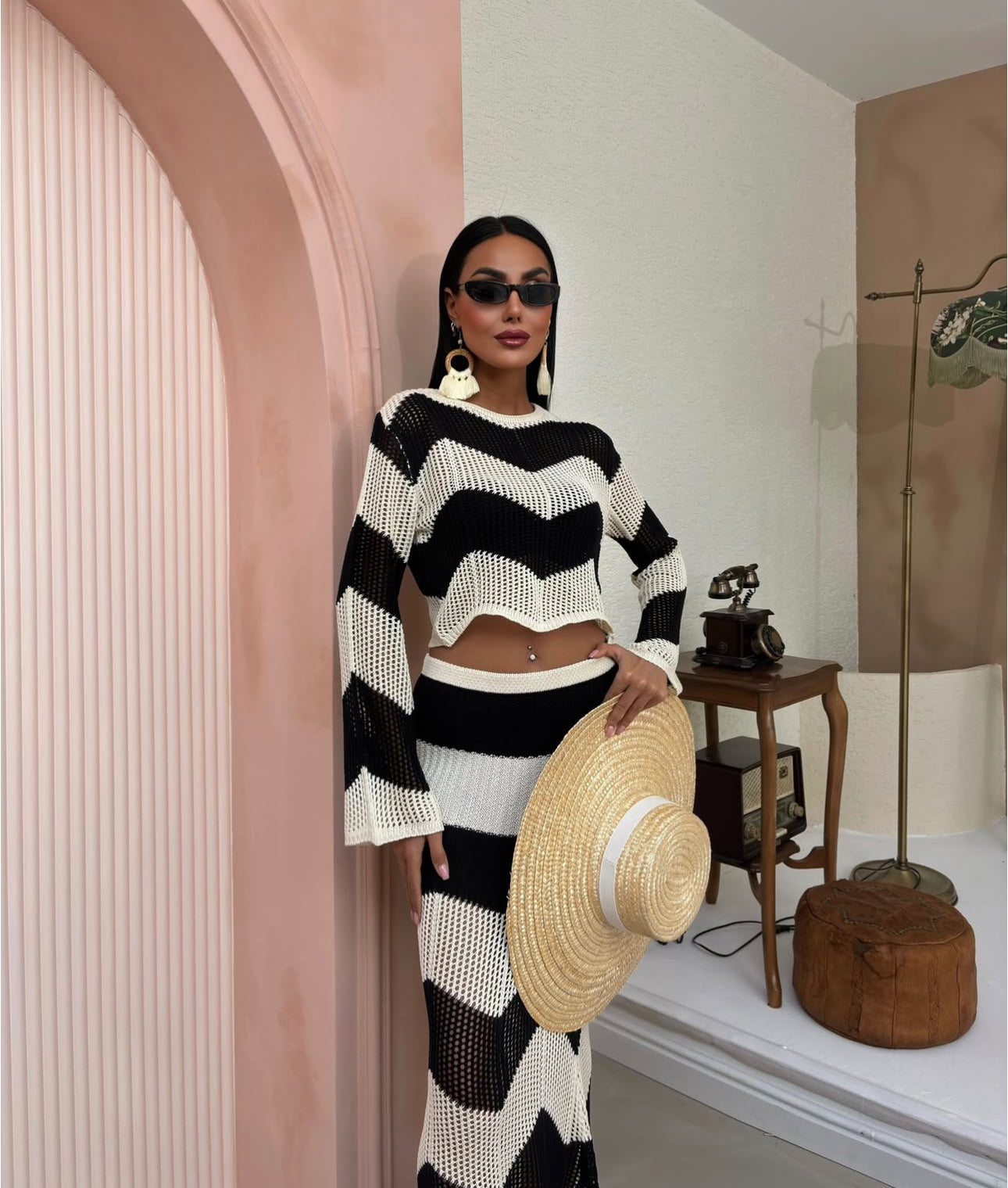 Divamo - Woman Crochet Set - Stripped