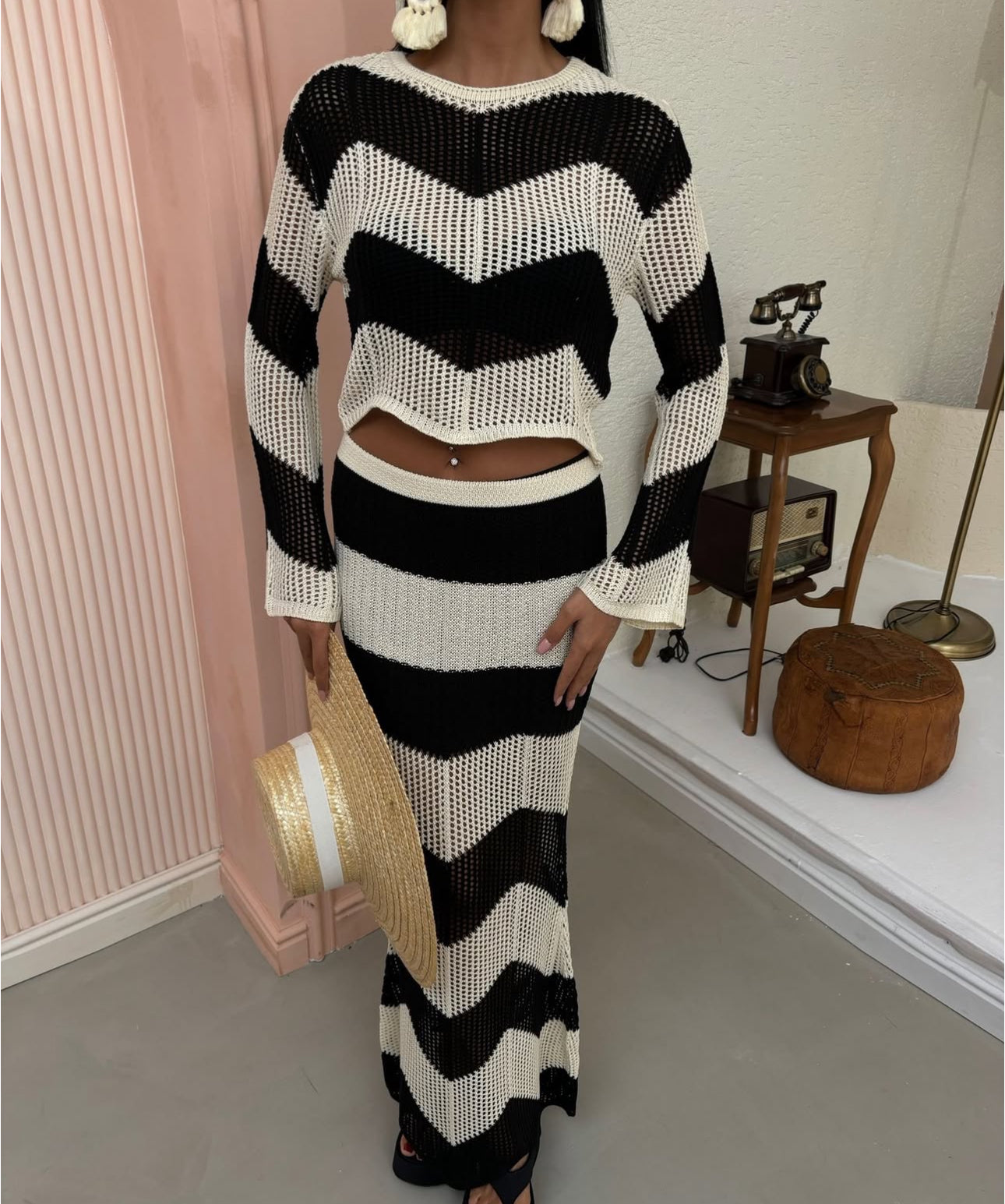 Divamo - Woman Crochet Set - Stripped