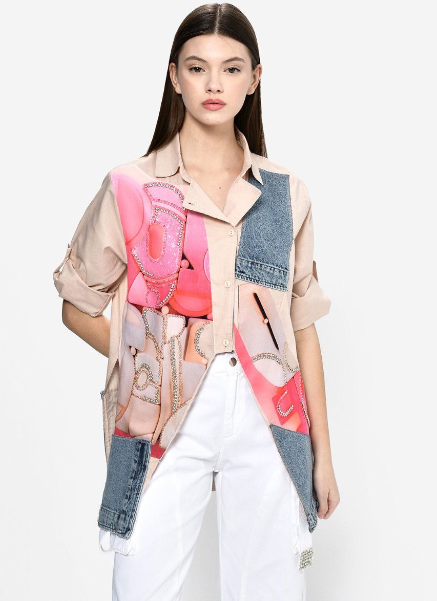 Divamo - Shirt/Denim with Print