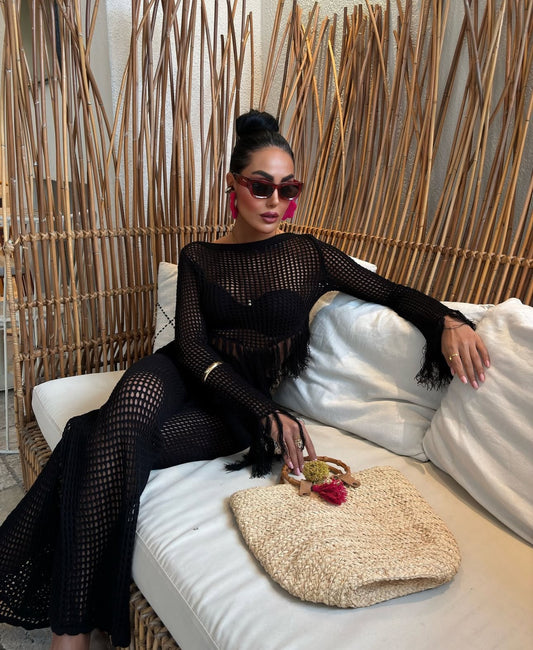 Divamo - Woman Summer Pant Set - Crochet