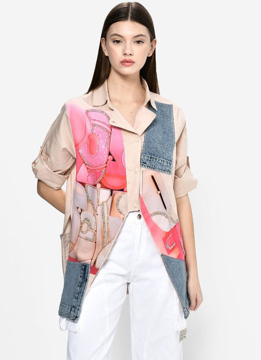 Divamo - Shirt/Denim with Print